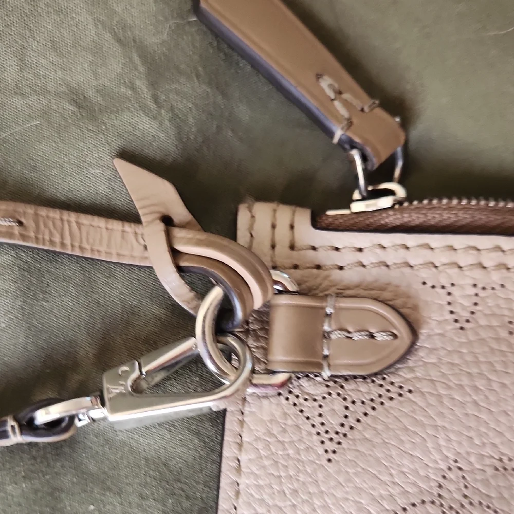Louis Vuitton Tan Clutch with Embossed Pattern and Wrist Strap✨️ - Picture 5 of 12